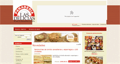 Desktop Screenshot of panaderialasdelicias.com